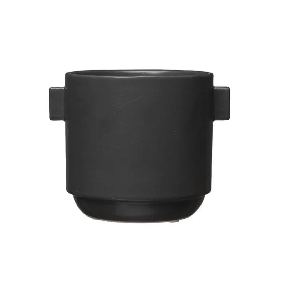 Keramik Flowerpot ø17cm, schwarz