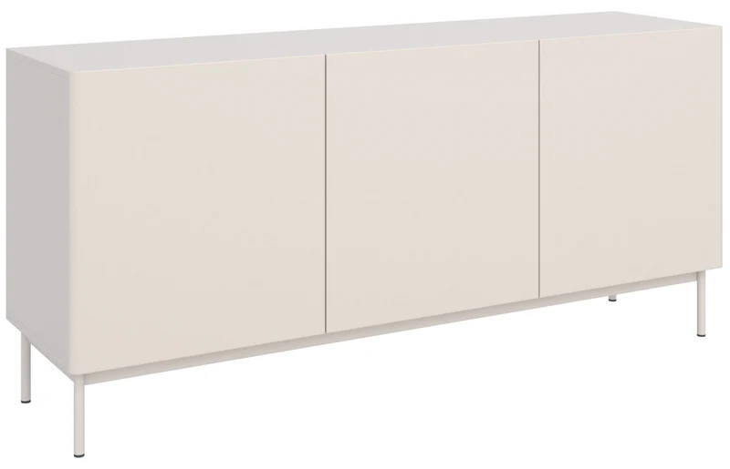 Hohes dreitüriges Olio TV-Sideboard 160 cm Kaschmir