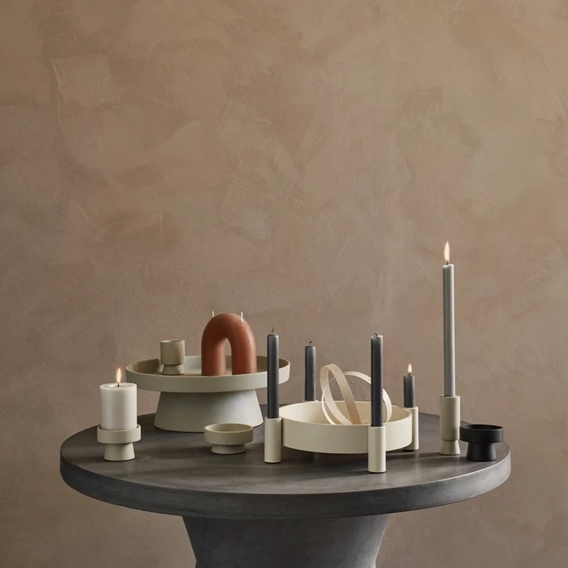 Teelichthalter "Anker", beige