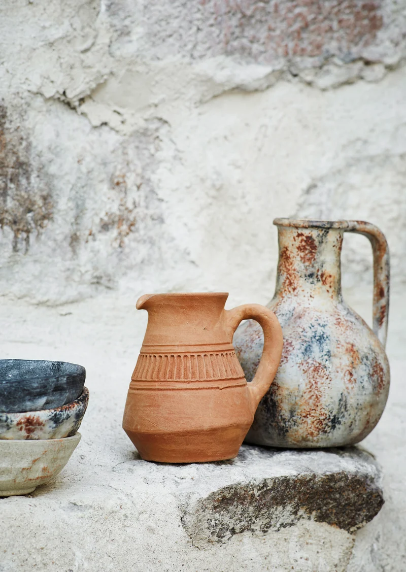 Keramikvase Lira H20cm, terracotta