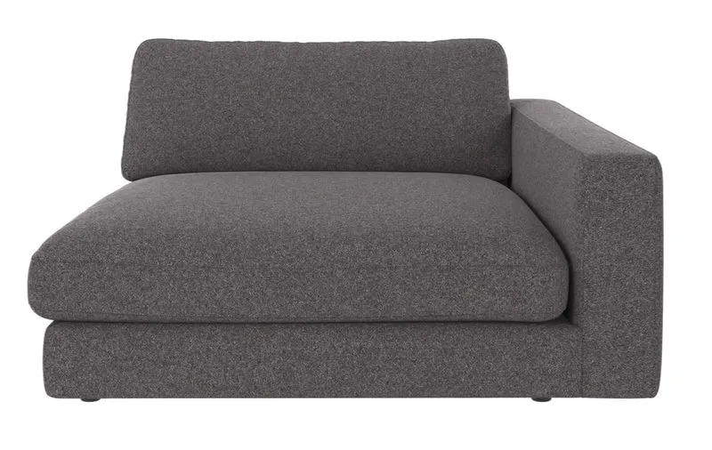 Chaiselongue Ecke rechts, anthrazit