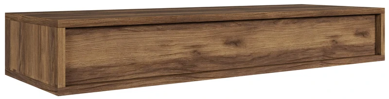 Sanva-Konsole mit Hängeschublade 90 cm, Walnuss Warmia