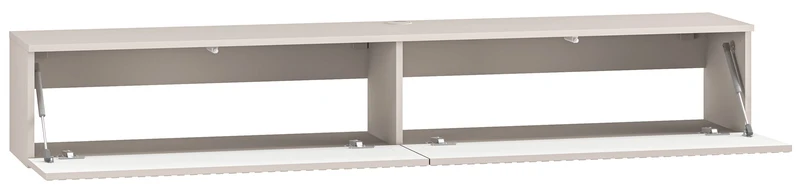 Hängender TV-Schrank Caletto mit zwei Klappen, 180 cm, Kaschmirfarben
