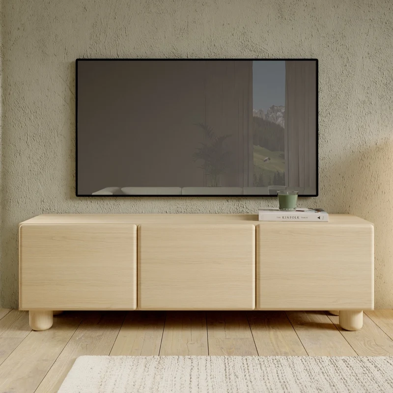 TV-Schrank Lomo mit drei Klappen, 150 cm, Vicenza-Eiche