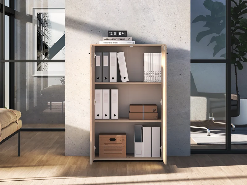 Zweiturige Kommode Odelis 79 cm Lindberg Eiche
