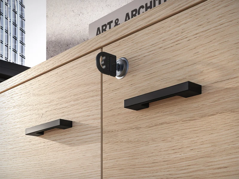 Zweiturige Kommode Odelis 79 cm Lindberg Eiche