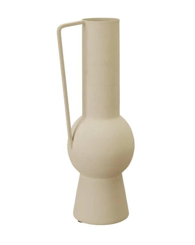Metallvase Malia, beige