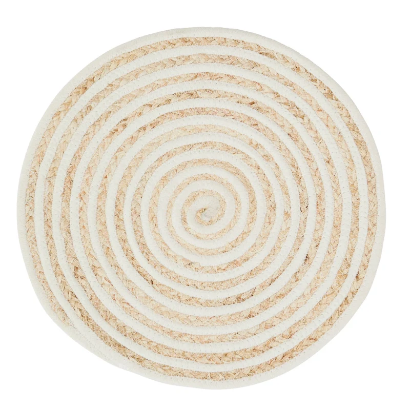 2er Set Platzset, natur-weiß