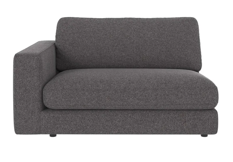 Loungesofa Modul Ecke links, anthrazit