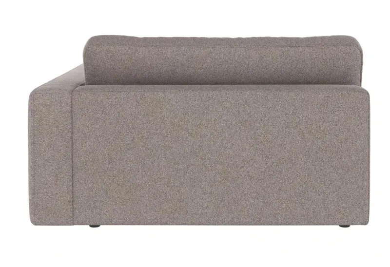 Chaiselongue Ecke rechts, grau-beige
