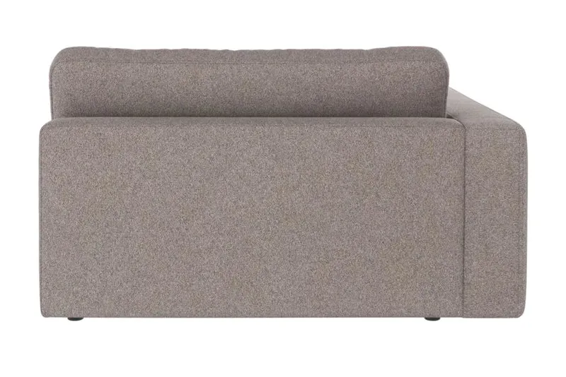 Chaiselongue Ecke links, grau-beige