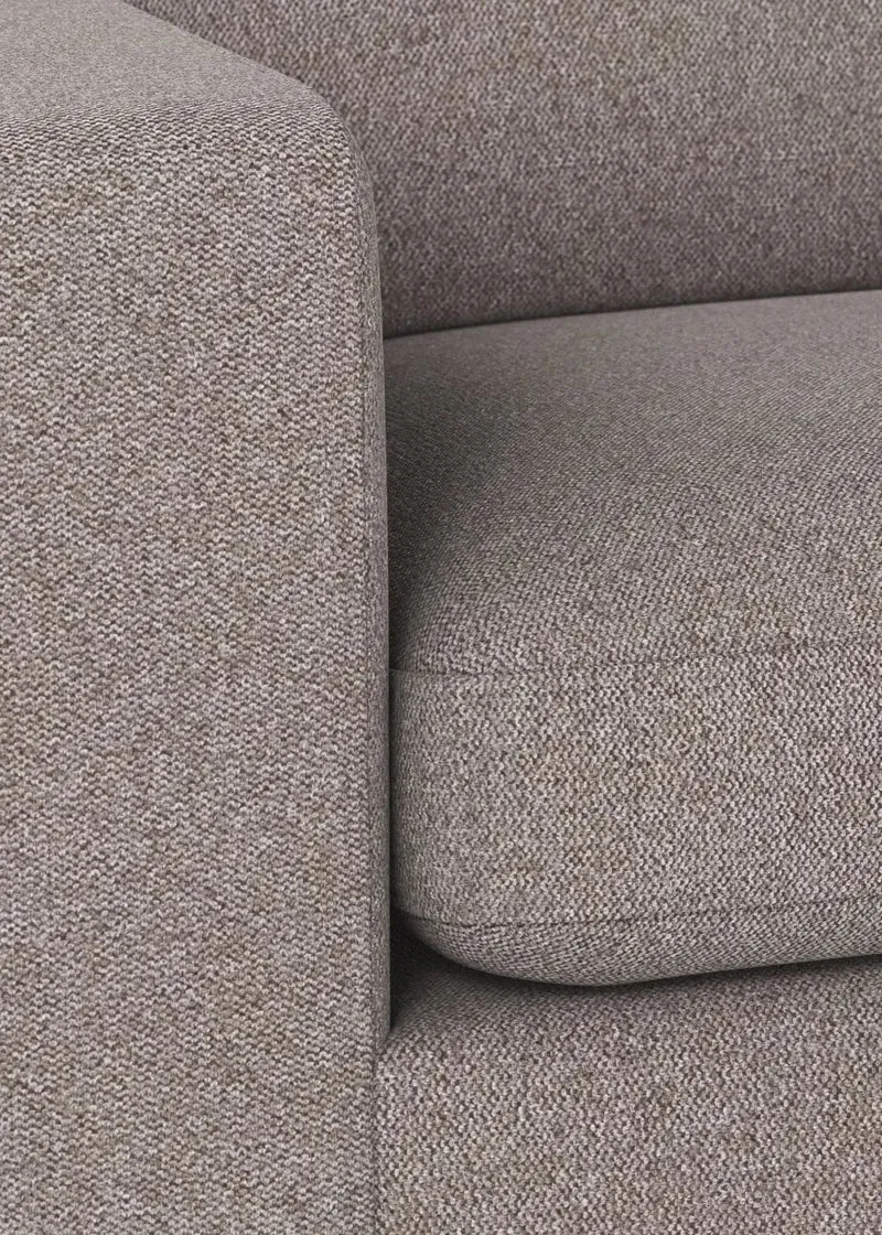 Chaiselongue Ecke links, grau-beige