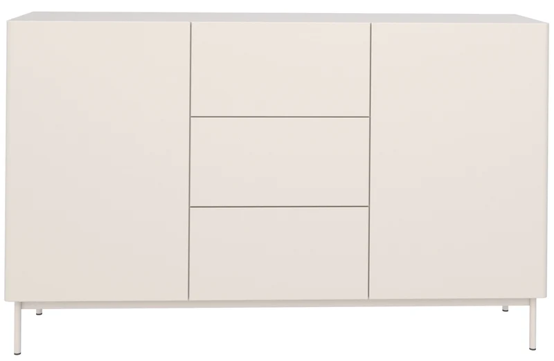 Zweitrüriger Olio-Kommode mit drei Schubladen, 160 cm, Kaschmir