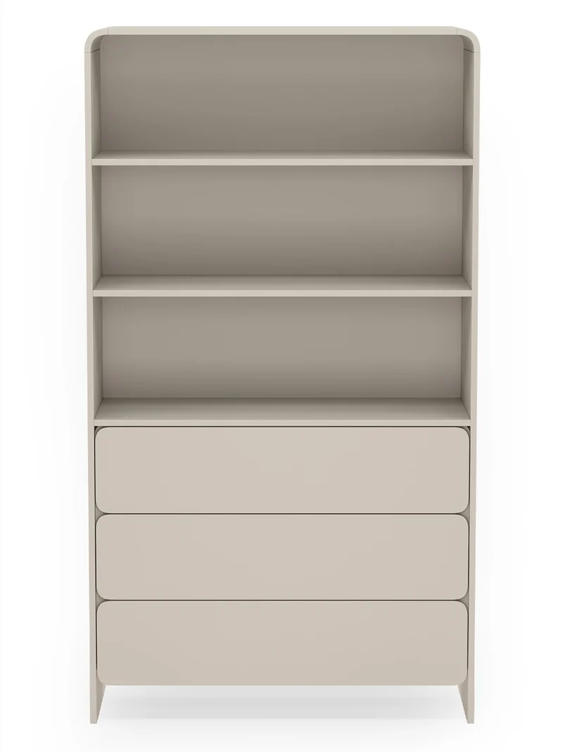 Lummo Regal mit drei Schubladen 100 cm Kaschmir
