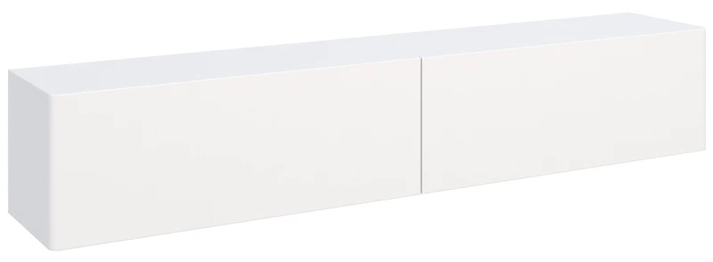 Hängender TV-Schrank Olio mit zwei Klapptüren, 175 cm, weiß