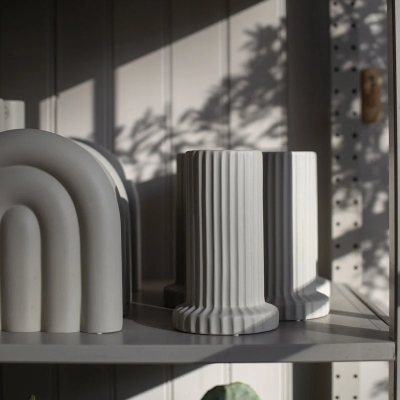 Vase Stripe, beige