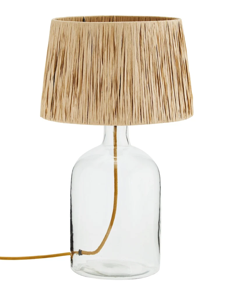 Tischlampe Raffia, natur