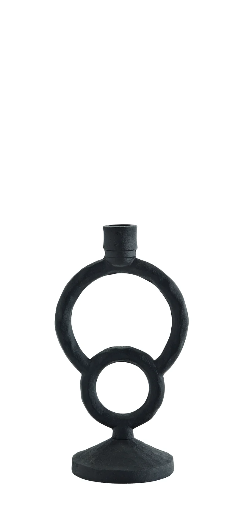 Aluminium Kerzenhalter, schwarz