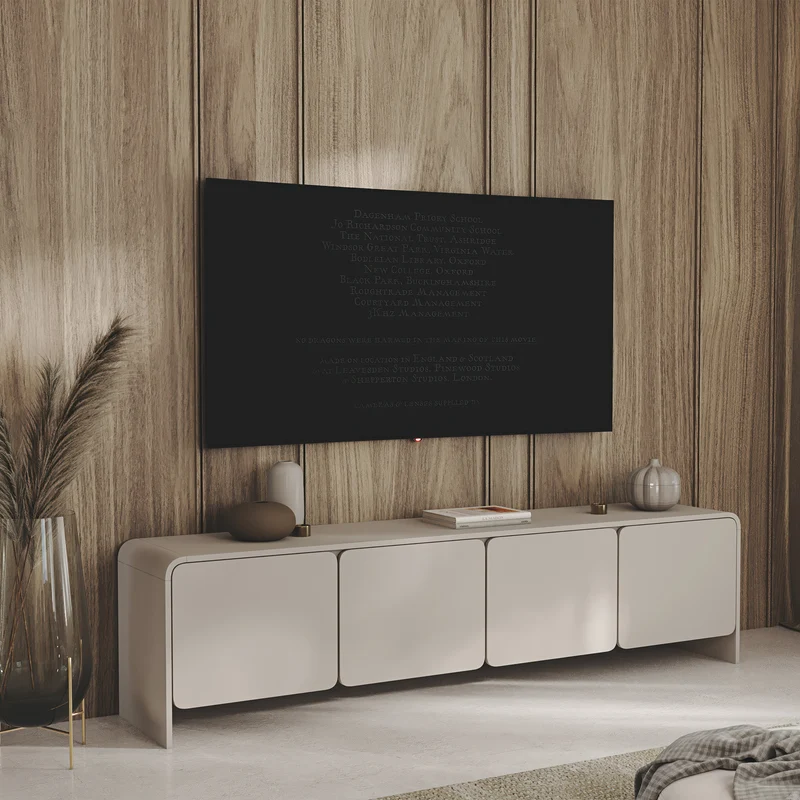 Vier­türiger TV-Schrank Lummo 207 cm Kaschmir