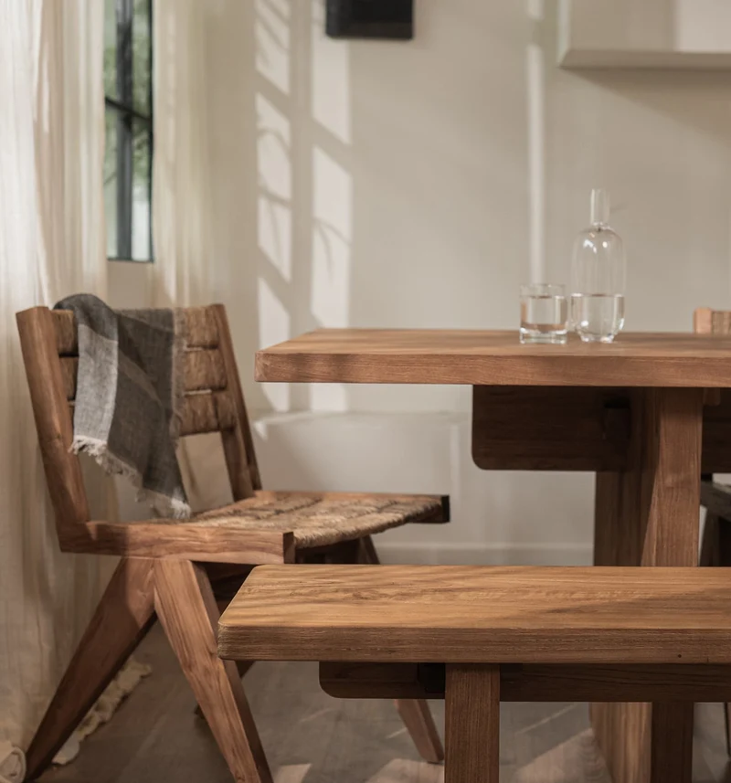 Sitzbank Teak | Wangengestell
