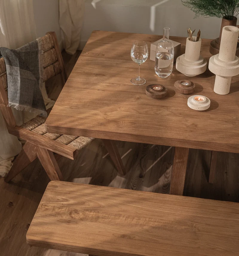 Sitzbank Teak | Wangengestell