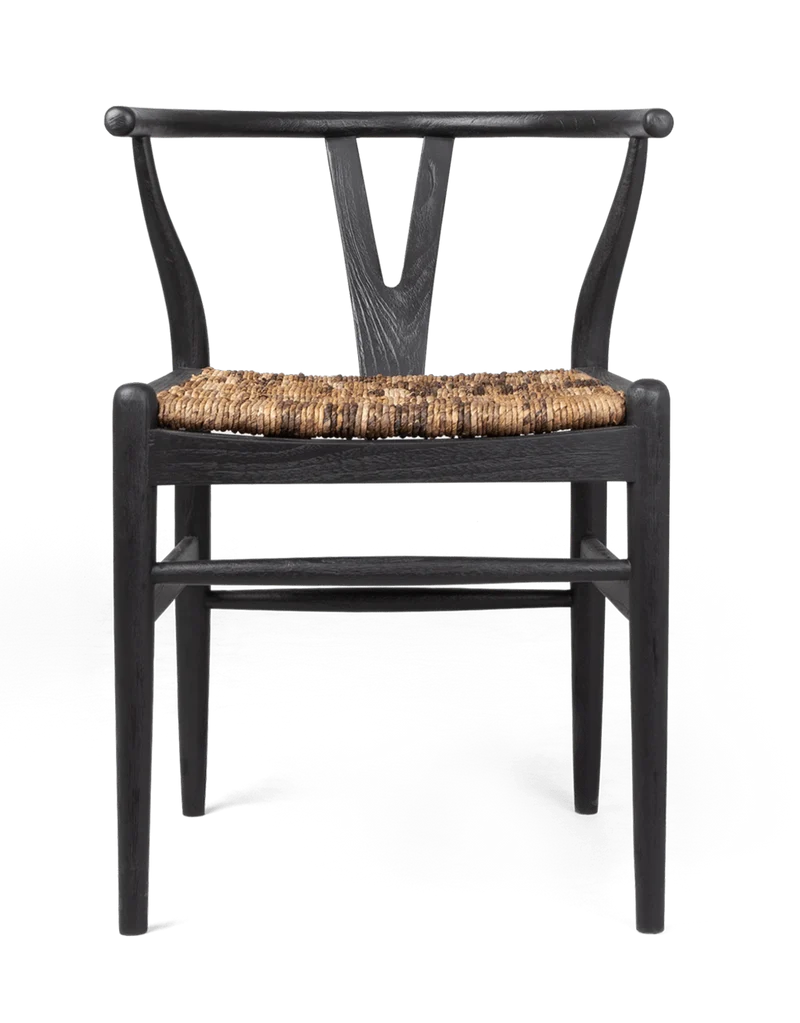 Esszimmerstuhl Teak, schwarz