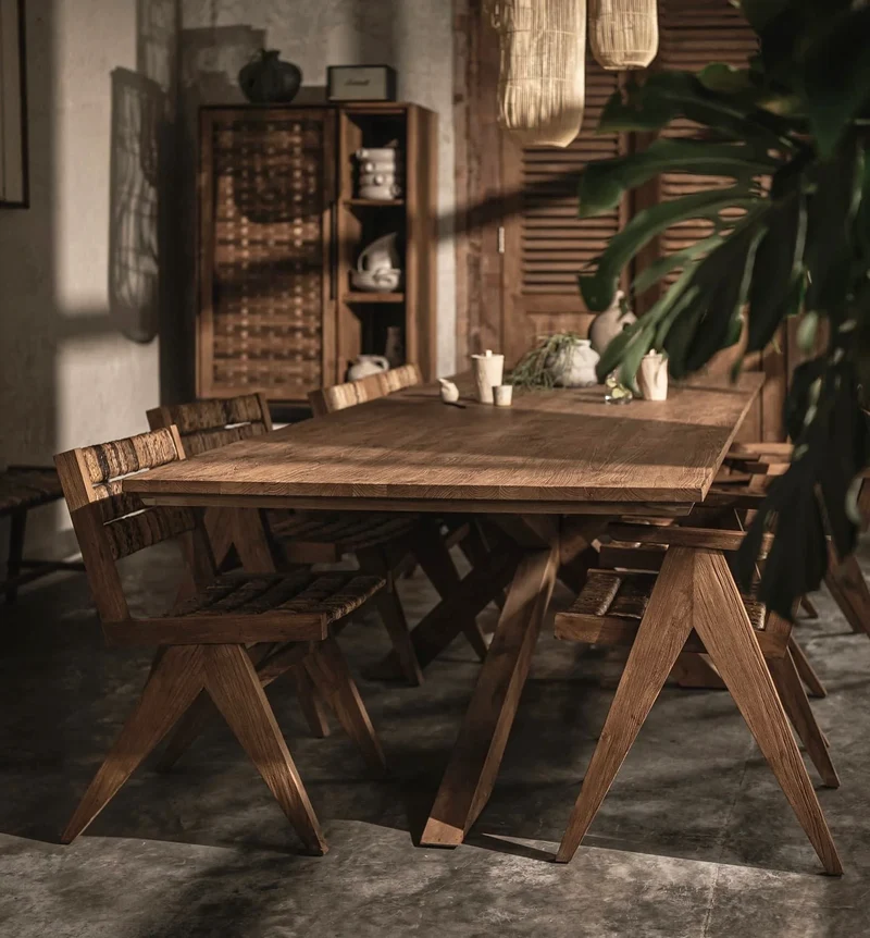 Massivholztisch Teak | Spider