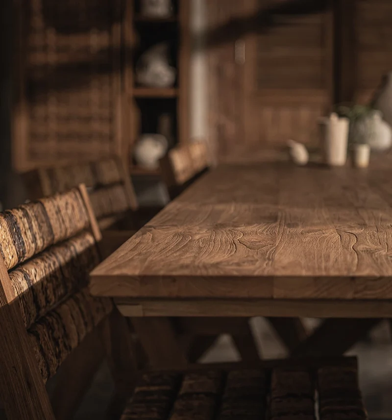 Massivholztisch Teak | Spider