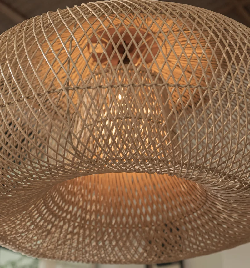 Hängelampe Rattan, natur