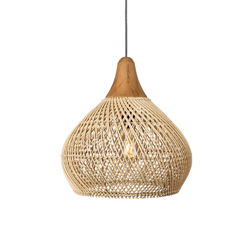 Hängelampe Rattan, natur