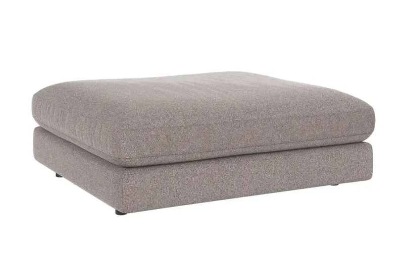 Loungesofa Modul Hocker, grau-beige