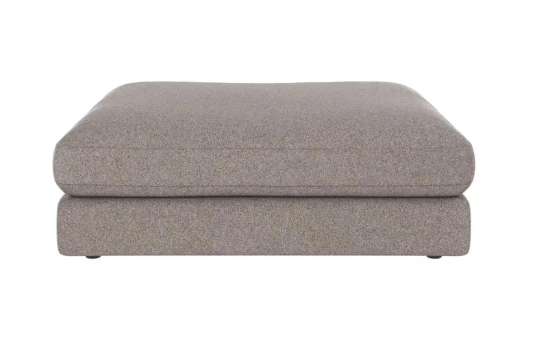 Loungesofa Modul Hocker, grau-beige