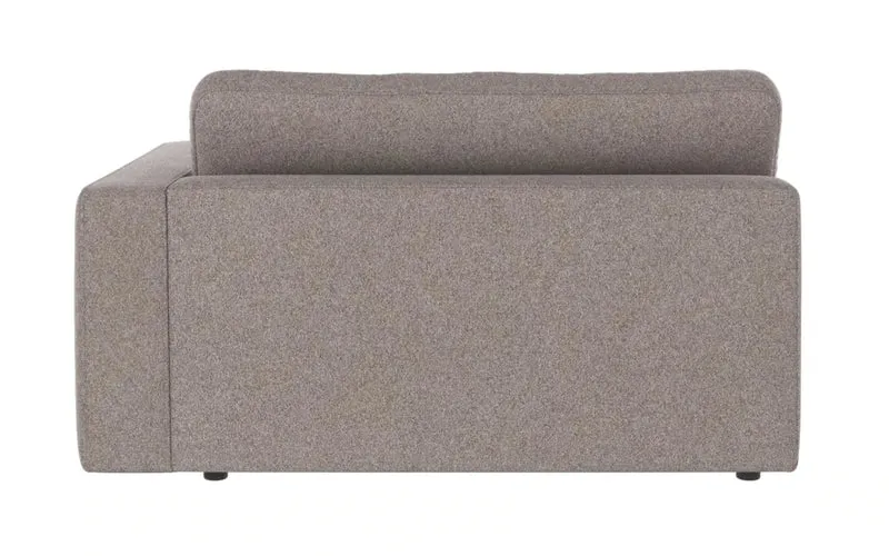 Loungesofa Modul Ecke rechts, grau-beige