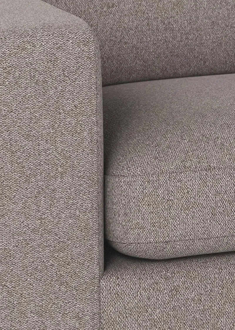 Loungesofa Modul Ecke rechts, grau-beige