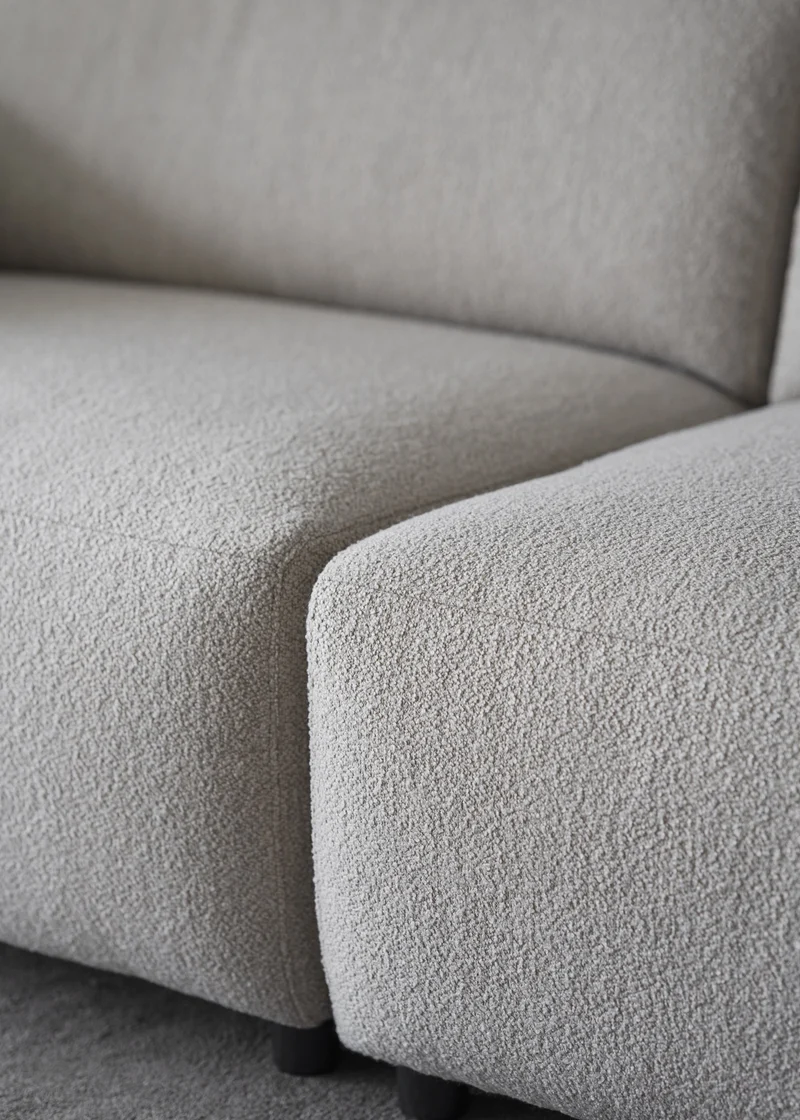 Ecklounge Sofa, Boucle beige
