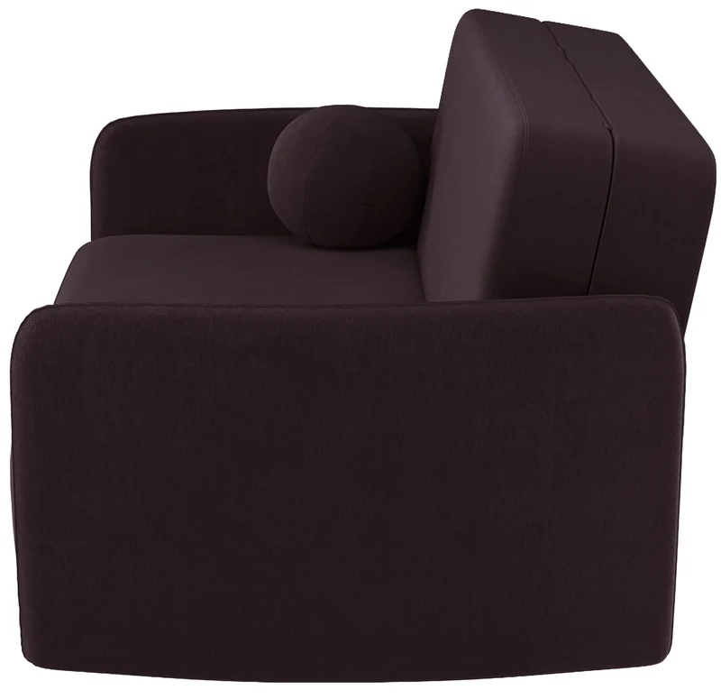Ausziehbares Zweisitzer-Sofa Paxi 165 cm mit Stauraum, Pflaumenfarbener Chenillestoff