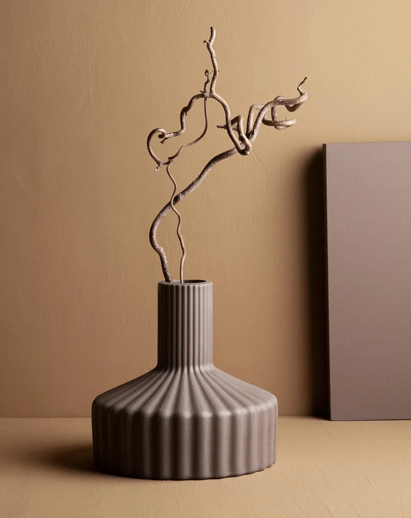 Keramikvase Samset, taupe