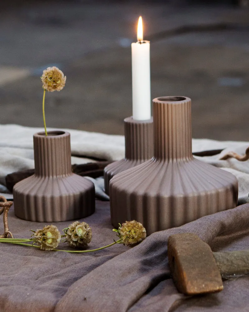 Keramikvase Samset, taupe