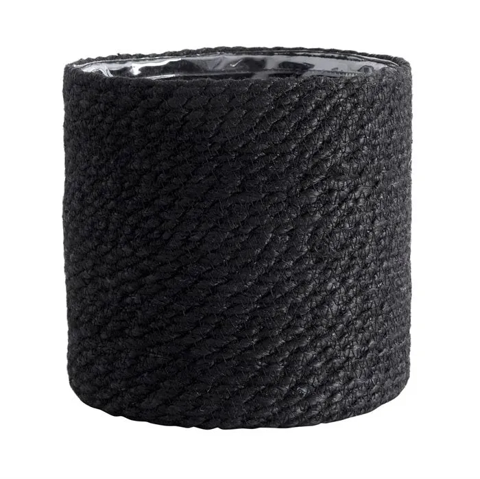 Flowerpot Jute schwarz, ø14cm
