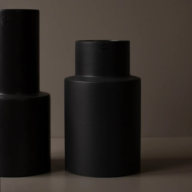 Keramikvase Oblong, anthrazit