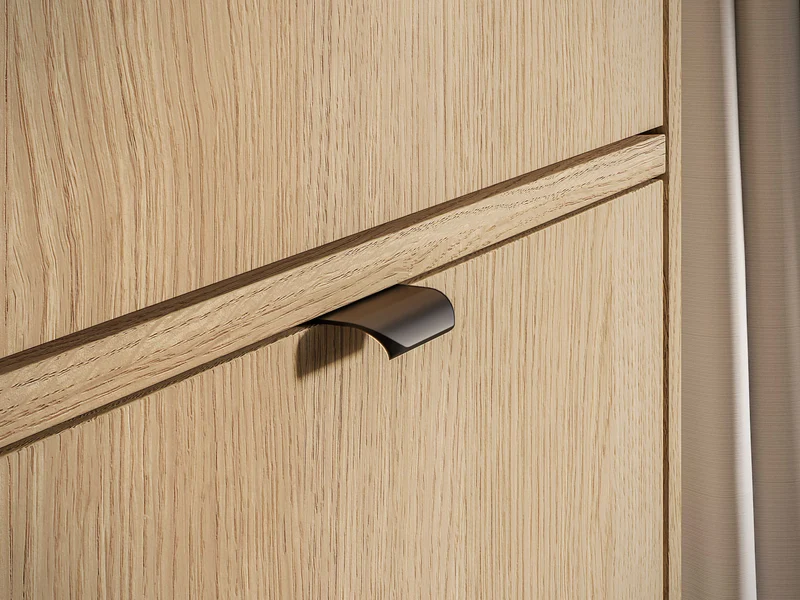 Einzeltüriger Schrank Reynos 54 cm Eiche Mavelie