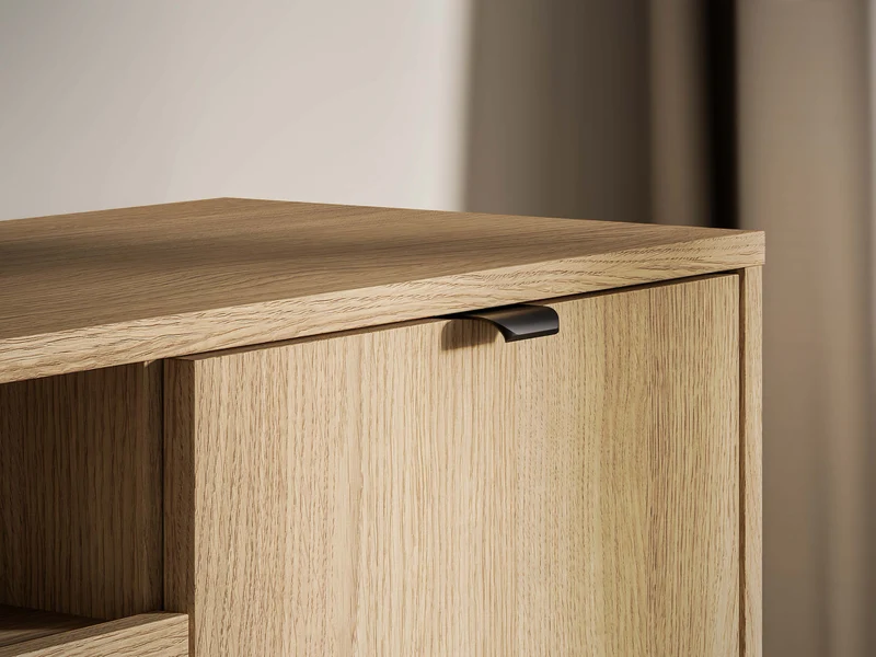 TV-Schrank Reynos, dreitürig, 150 cm, Eiche Mavelie