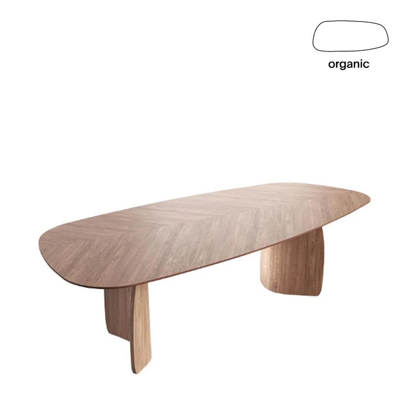 Esstisch DOLMEN T0300 Organic - Nussbaum