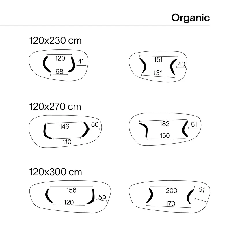 Esstisch DOLMEN T0100 Organic