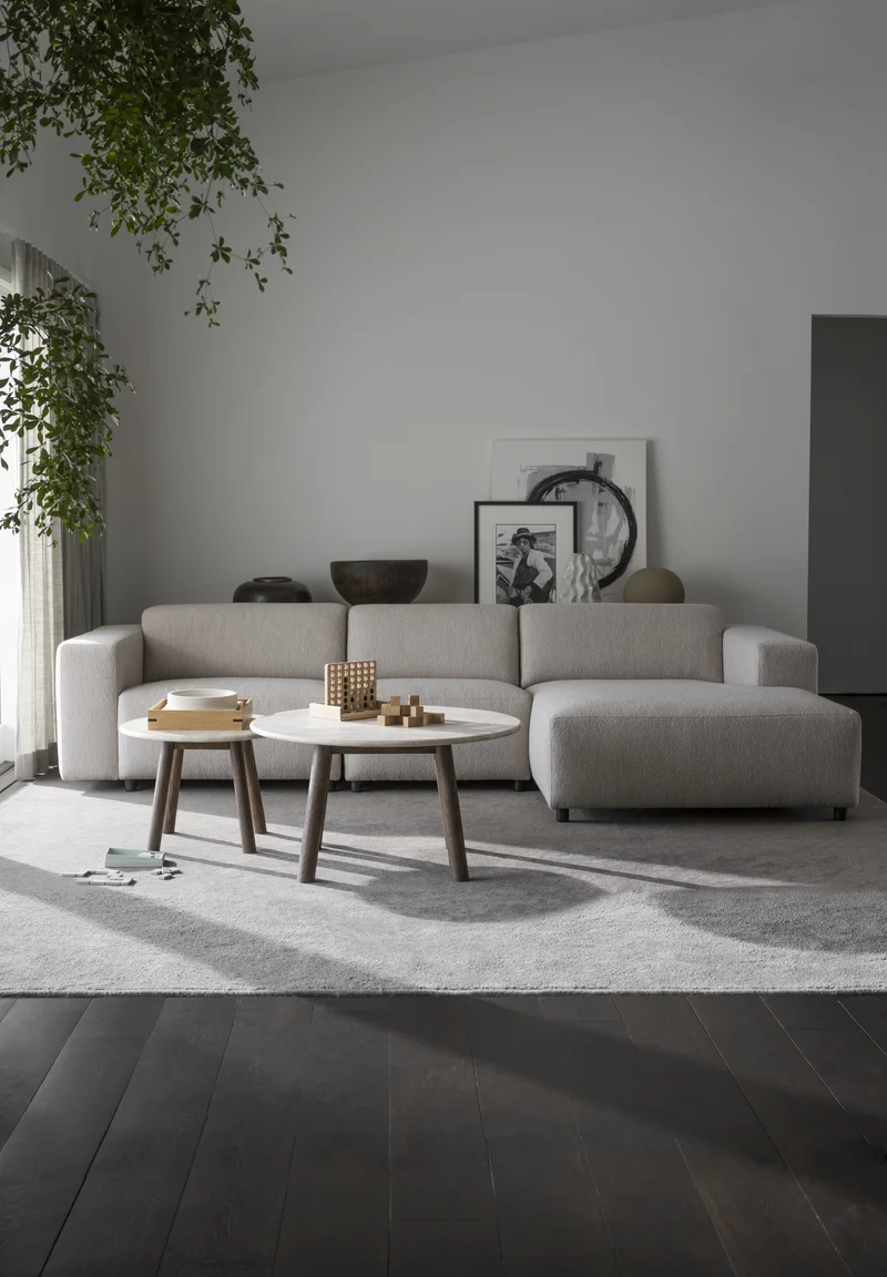 Ecklounge Sofa, Boucle beige