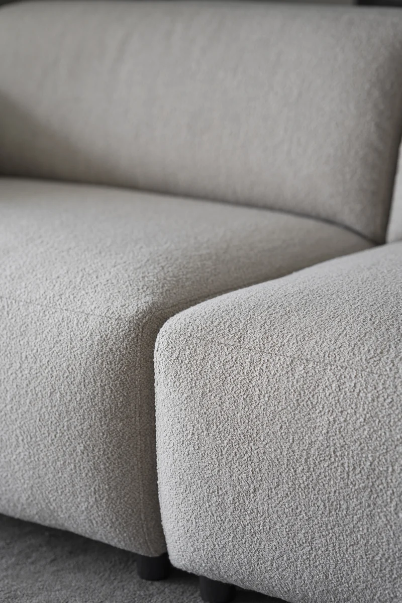 Ecklounge Sofa, Boucle beige