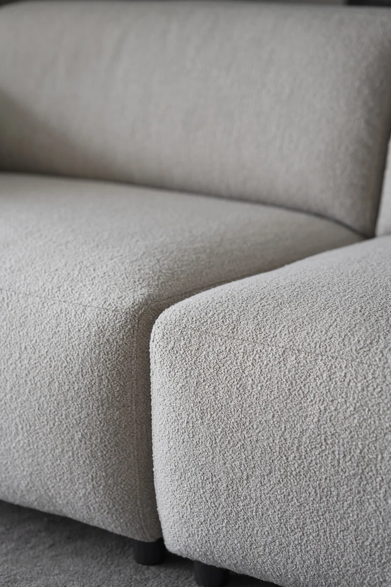 Lounge Sofa 4-Sitzer, Boucle beige