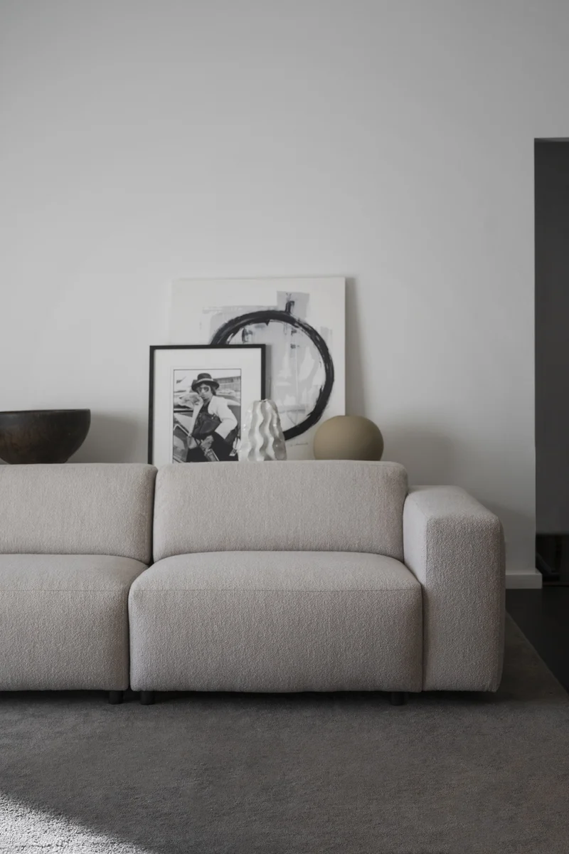 Lounge Sofa 4-Sitzer, Boucle beige