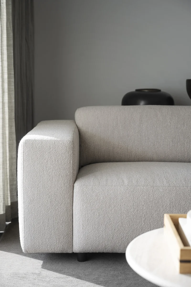 Lounge Sofa 4-Sitzer, Boucle beige