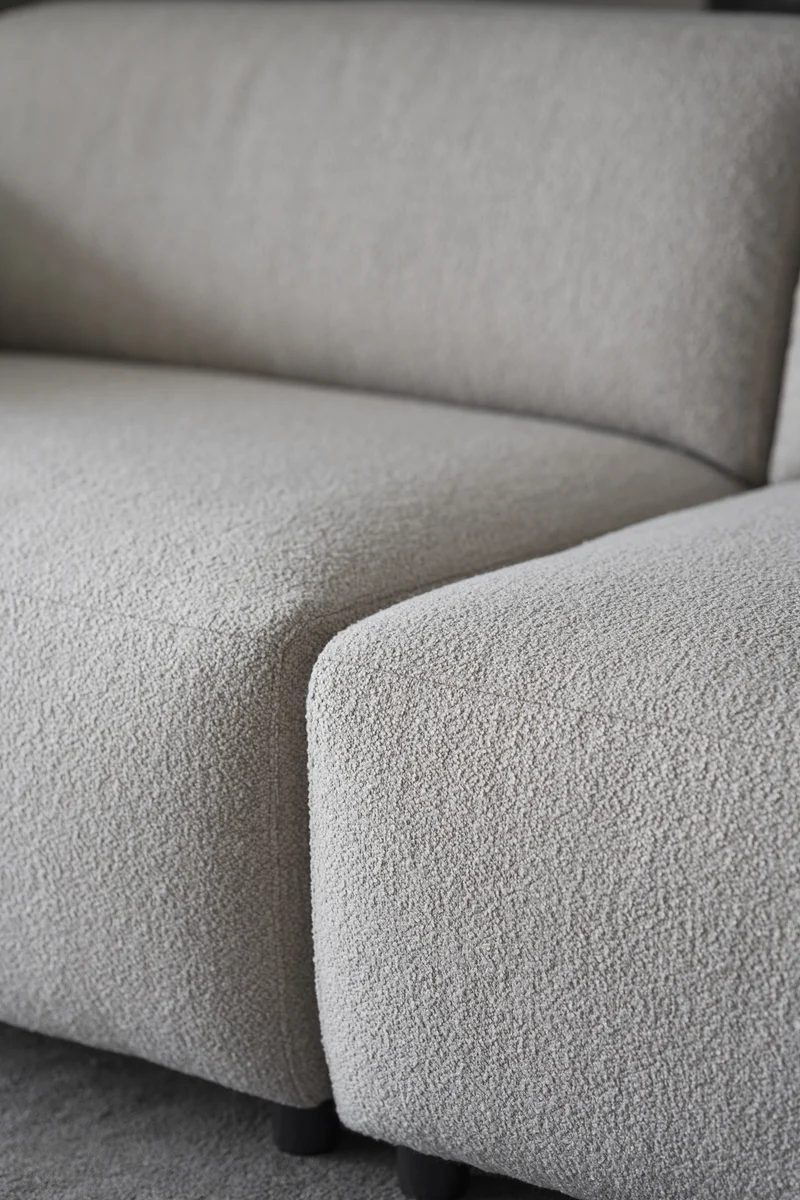 Lounge Sofa 3-Sitzer, Boucle beige